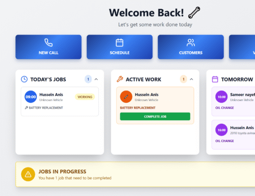 Smart CMS for Mechanics — Streamline Jobs, Customers, and Vehicles in One Place