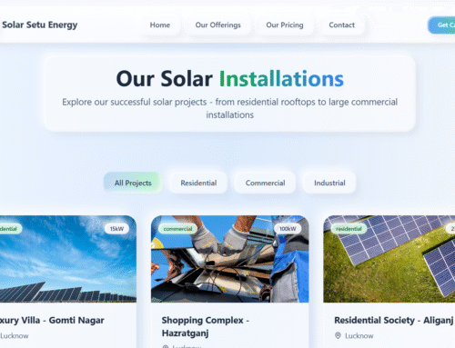 Clean Solar Energy Fast & Light Website